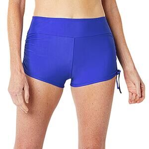 NWT Sonnet Shores Sapphire Blue Side Tie Swim Shorts Swimwear Womens Size 16 $44